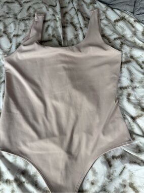 Express Nude Pink Scoop Neck Bodysuit